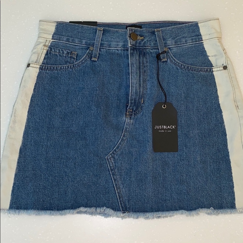 Just Black Denim Skirt